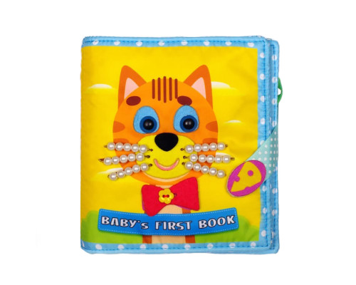 Розвиваюча книжка-шаруділка "Кошеня" 823406 з липучками