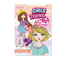 Детская раскраска "Girls Travel" РМ-88-01 серия "Dream & Style"