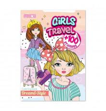 Дитяча розмальовка "Girls Travel" РМ-88-01 серія "Dream & Style"