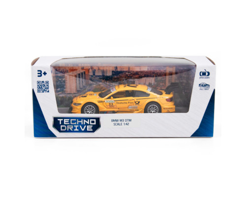 Детская автомодель BMW M3 DTM TechnoDrive 250257 желтый
