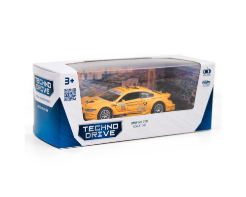 Детская автомодель BMW M3 DTM TechnoDrive 250257 желтый