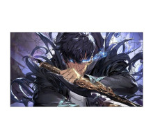 Фигурный пазл из дерева "Solo leveling" PZ008-A3C-AC 180-250 деталей, размер А3