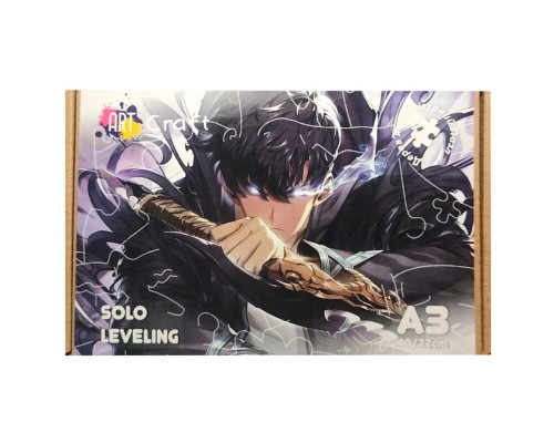 Фигурный пазл из дерева "Solo leveling" PZ008-A3C-AC 180-250 деталей, размер А3