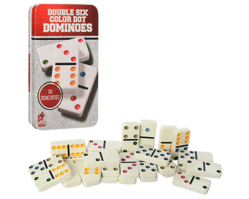 Настольная игра домино 501070 в металлической коробочке