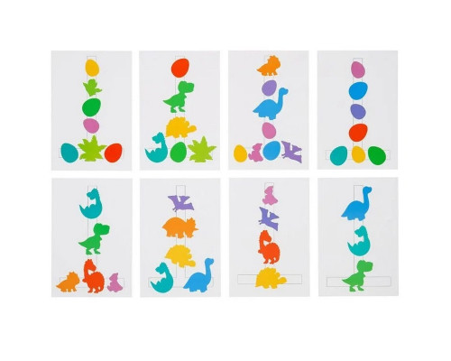 Деревянная настольная игра "Долина динозавров" Ubumblebees (ПСФ038) PSF038 на липучках