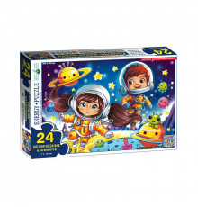 Дитяча гра-пазл "Космічні мандрівники" Енергія Плюс 188410, 24 елементи
