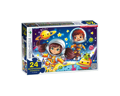 Дитяча гра-пазл "Космічні мандрівники" Енергія Плюс 188410, 24 елементи