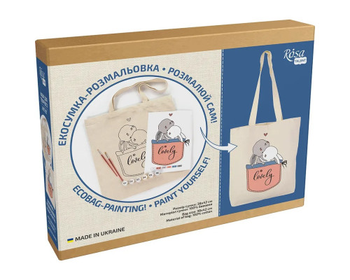 Набор для раскрашивания эко-сумки "Милые зайчата" N0003623