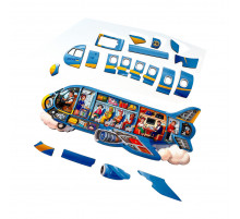 Деревянный Пазл-вкладыш "Самолет" Ubumblebees PSF161