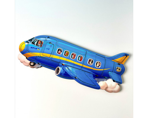 Деревянный Пазл-вкладыш "Самолет" Ubumblebees PSF161