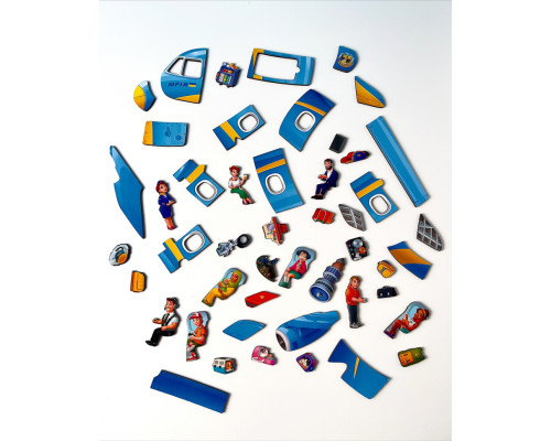 Деревянный Пазл-вкладыш "Самолет" Ubumblebees PSF161