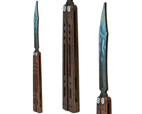 Нож деревянный сувенирный "SO-2 БАБОЧКА COLD FLAME" SO2BAL-C