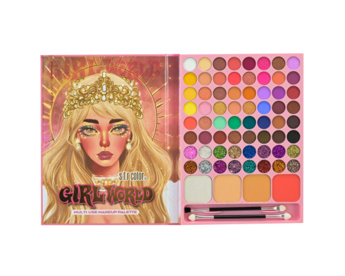 Дитячий набір косметики Країна Іграшок CN-0133, 64 кольори, тіні для повік, рум'яна