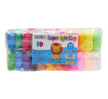 Набір для ліплення з повітряним пластиліном BK-1324, 24 кольори