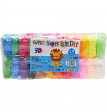 Набір для ліплення з повітряним пластиліном BK-1324, 24 кольори