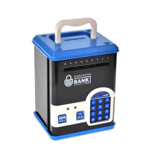 Детская копилка-сейф WF-3015H(Blue) музыка, свет, пароль, имитация отпечатка