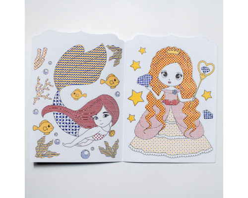 Водна розмальовка "Русалки" 10171027, 8 сторінок, 19 наліпок