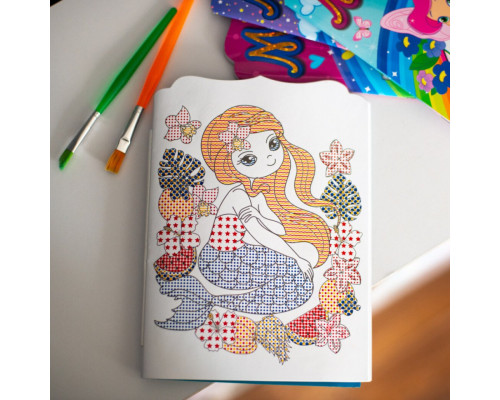 Водна розмальовка "Русалки" 10171027, 8 сторінок, 19 наліпок