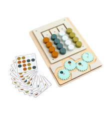 Детская развивающая игрушка-головоломка MD 0836-3 дерево, 26х18 см