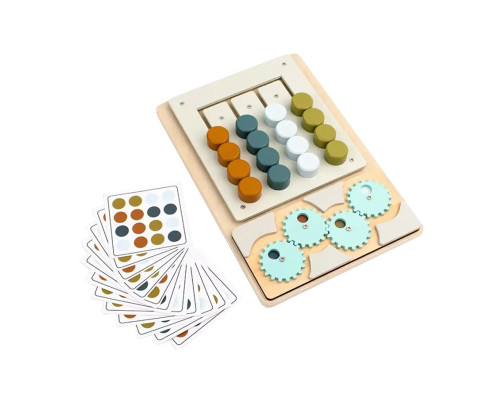 Детская развивающая игрушка-головоломка MD 0836-3 дерево, 26х18 см