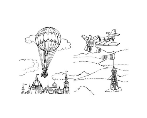 Велика книга розмальовок Транспорт 1736001, 64 сторінки