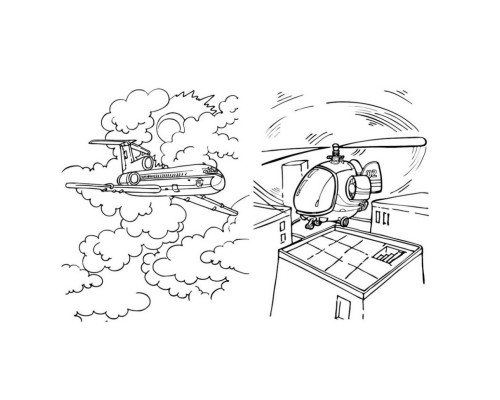 Велика книга розмальовок Транспорт 1736001, 64 сторінки