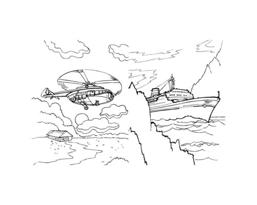 Велика книга розмальовок Транспорт 1736001, 64 сторінки