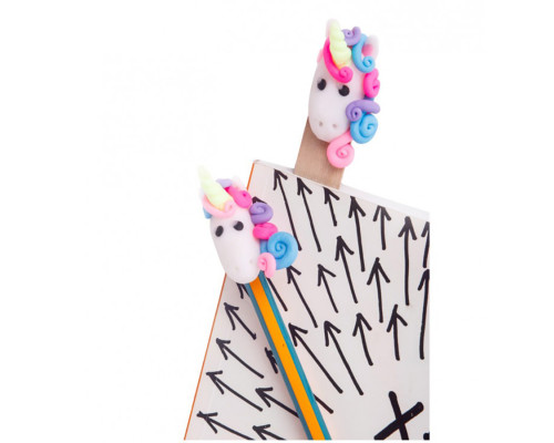 Детский набор для лепки из полимерной глины "Закладки Единороги" (ПГ-005) PG-005 закладки для книги