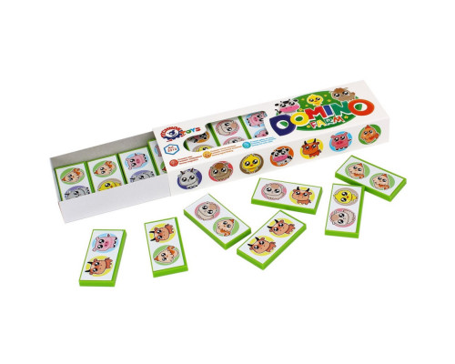 Настольная игра Домино детская "Ферма" ТехноК 3312TXK