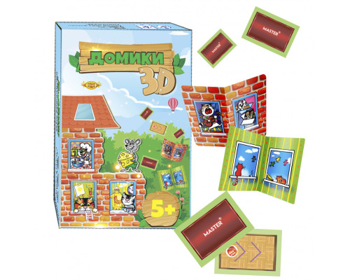 Дитяча настільна гра "Будиночки" MKZ0804 правила гри рос. і укр. мовами