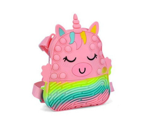 Детская сумочка-рюкзачок "Единорог" 9882(Light-Pink) размер 20 см