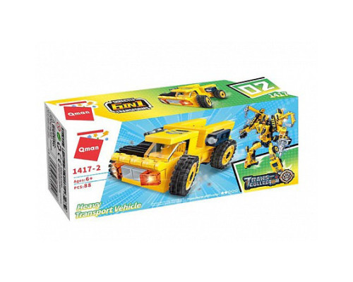 Дитячий Конструктор Qman 1417-1-6 будтехніка, 79 дет  Heavy Transport Vehicle