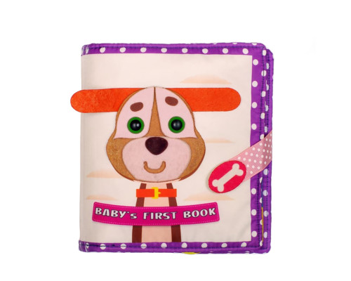 Розвиваюча книжка-шаруділка "Цуценя" 823413 з липучками