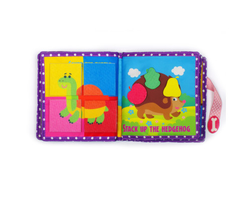 Розвиваюча книжка-шаруділка "Цуценя" 823413 з липучками