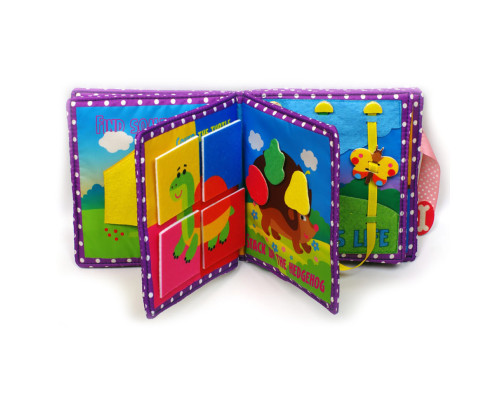 Розвиваюча книжка-шаруділка "Цуценя" 823413 з липучками