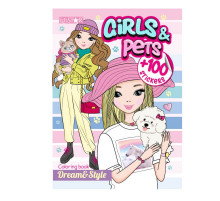 Дитяча розмальовка "Girls&Pets" РМ-88-02 серія "Dream & Style"