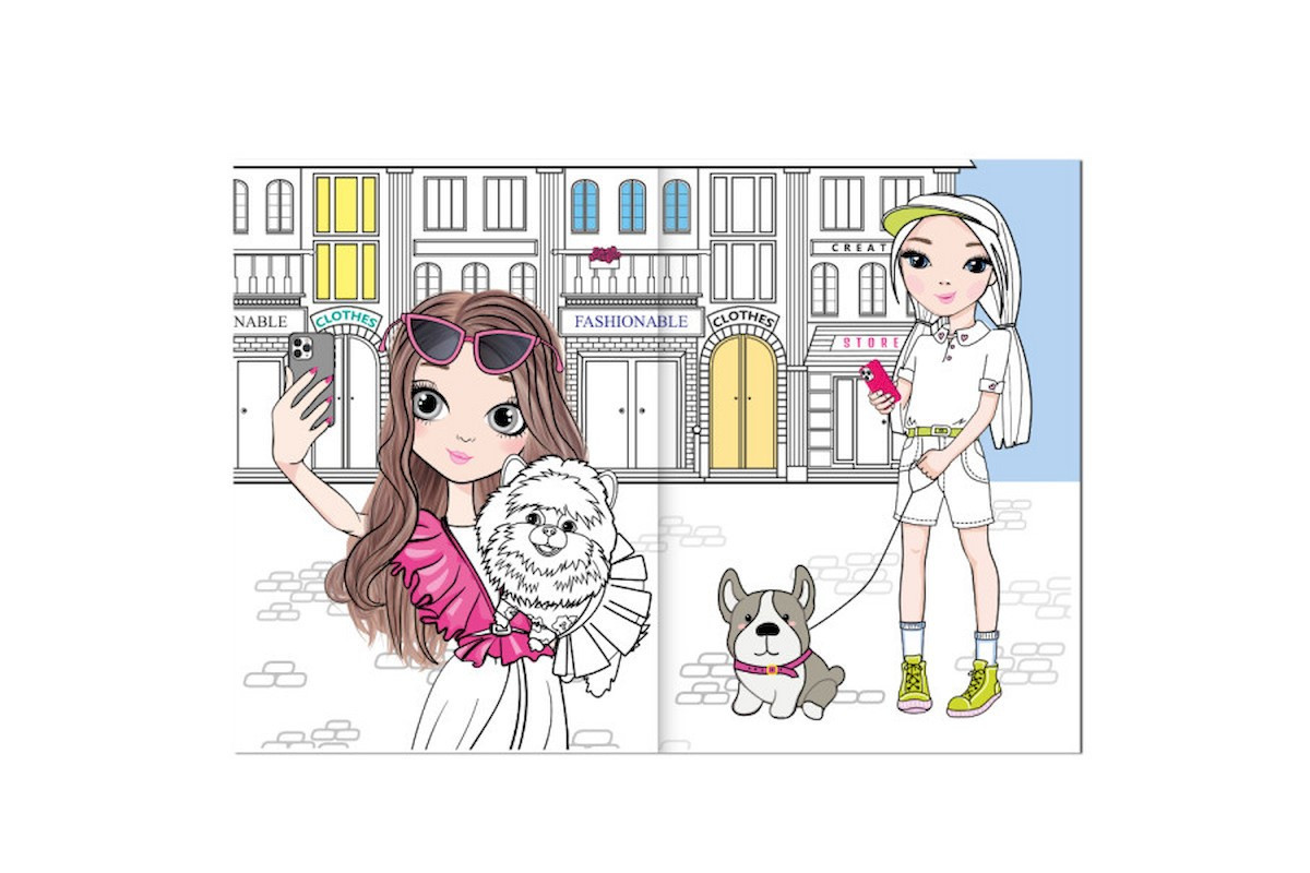 Детская раскраска "Girls&Pets" РМ-88-02 серия "Dream & Style"