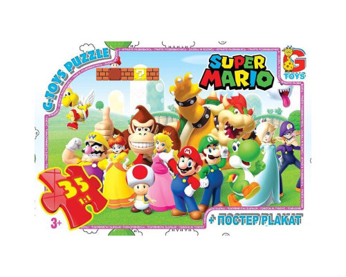 Пазли дитячі "Маріо" MAR02, 35 елементів