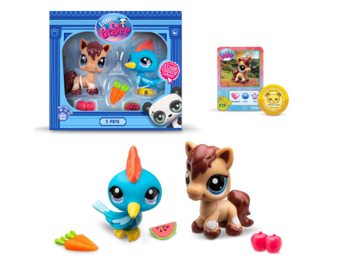 Игровой набор "Фермерская Фиеста" Littlest Pet Shop 00529 аксессуары и 2 фигурки