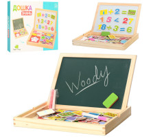 Розвиваючий набір з двосторонньою дощечкою MD 0694 маркер, крейда і губка в комплекті