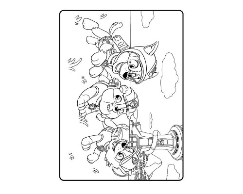 Книжка-раскраска Щенячий патруль "Настоящие герои" 228007 на укр. языке