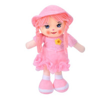 Дитяча іграшкова лялька YG0009(Light-Pink) 33 см, м'яка набивна, петелька