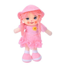 Дитяча іграшкова лялька YG0009(Light-Pink) 33 см, м'яка набивна, петелька