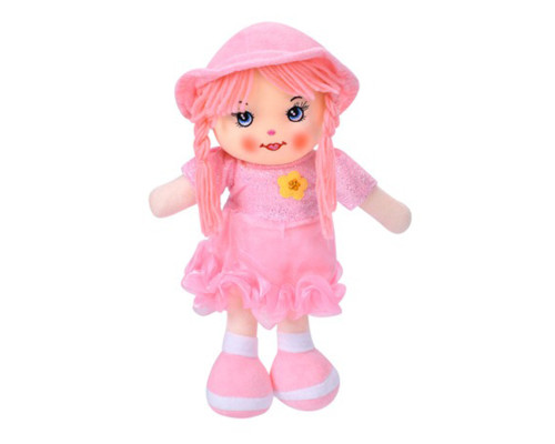 Дитяча іграшкова лялька YG0009(Light-Pink) 33 см, м'яка набивна, петелька