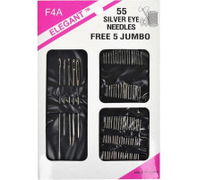 Набір голок для ручного шиття F4A55 в наборі 55 штук