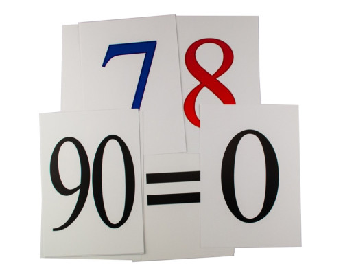 Большие обучающие карточки Цифры 71358 А5 200х150 мм