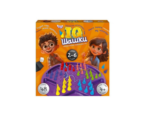 Дитяча розвиваюча настільна гра "IQ Шашки" IQCh-01 Укр
