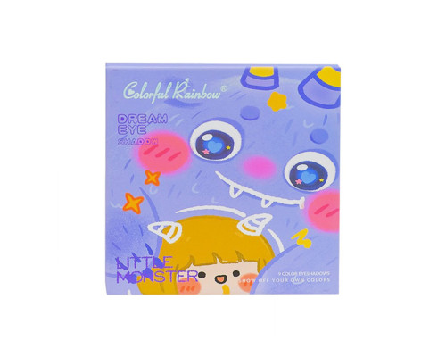 Детская палетка теней для век 2776/7/8/9, 9 цветов, аппликатор