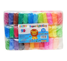 Набір для ліплення з повітряним пластиліном BK-1336, 36 кольорів