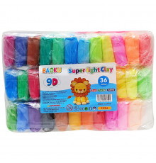 Набір для ліплення з повітряним пластиліном BK-1336, 36 кольорів